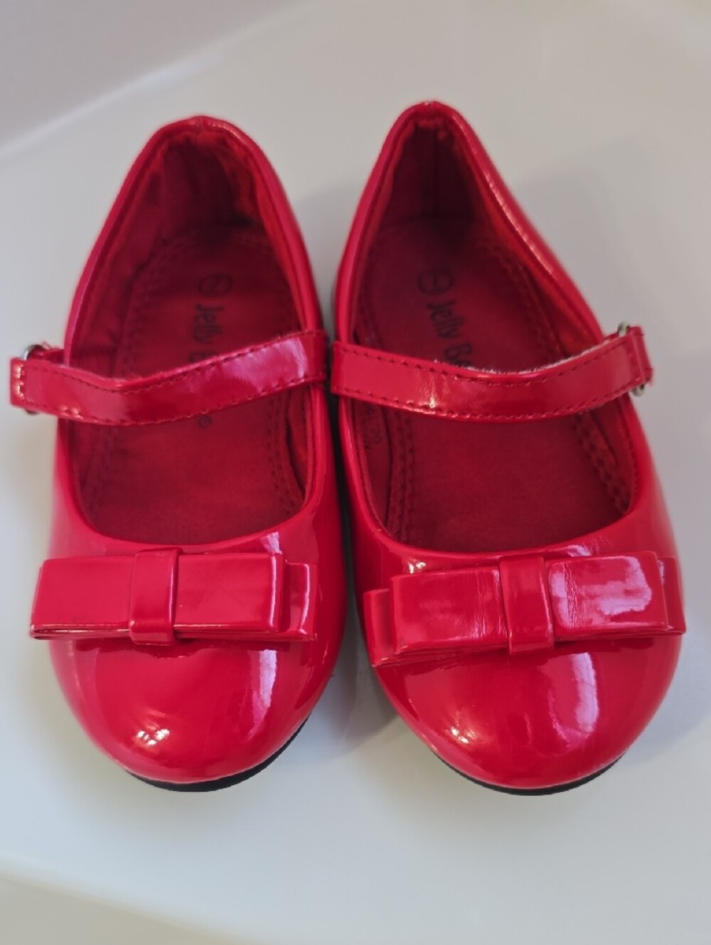 Jelly Beans Girls Red Mary Jane Shoes